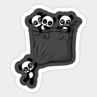 Cute Pocket Pandas Sticker